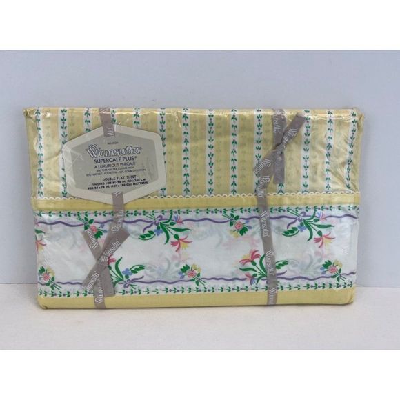 Wamsutta Vintage Supercare Plus Double Flat Sheet Bon Soir - Picture 1 of 4